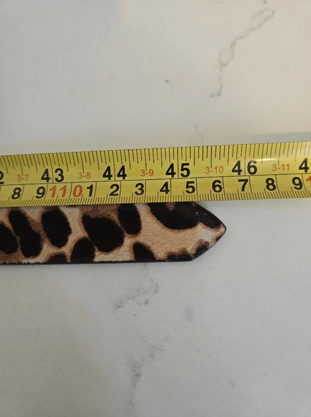 J Crew Leopard Print Calf Hair Belt with Gold Buckle L/XL